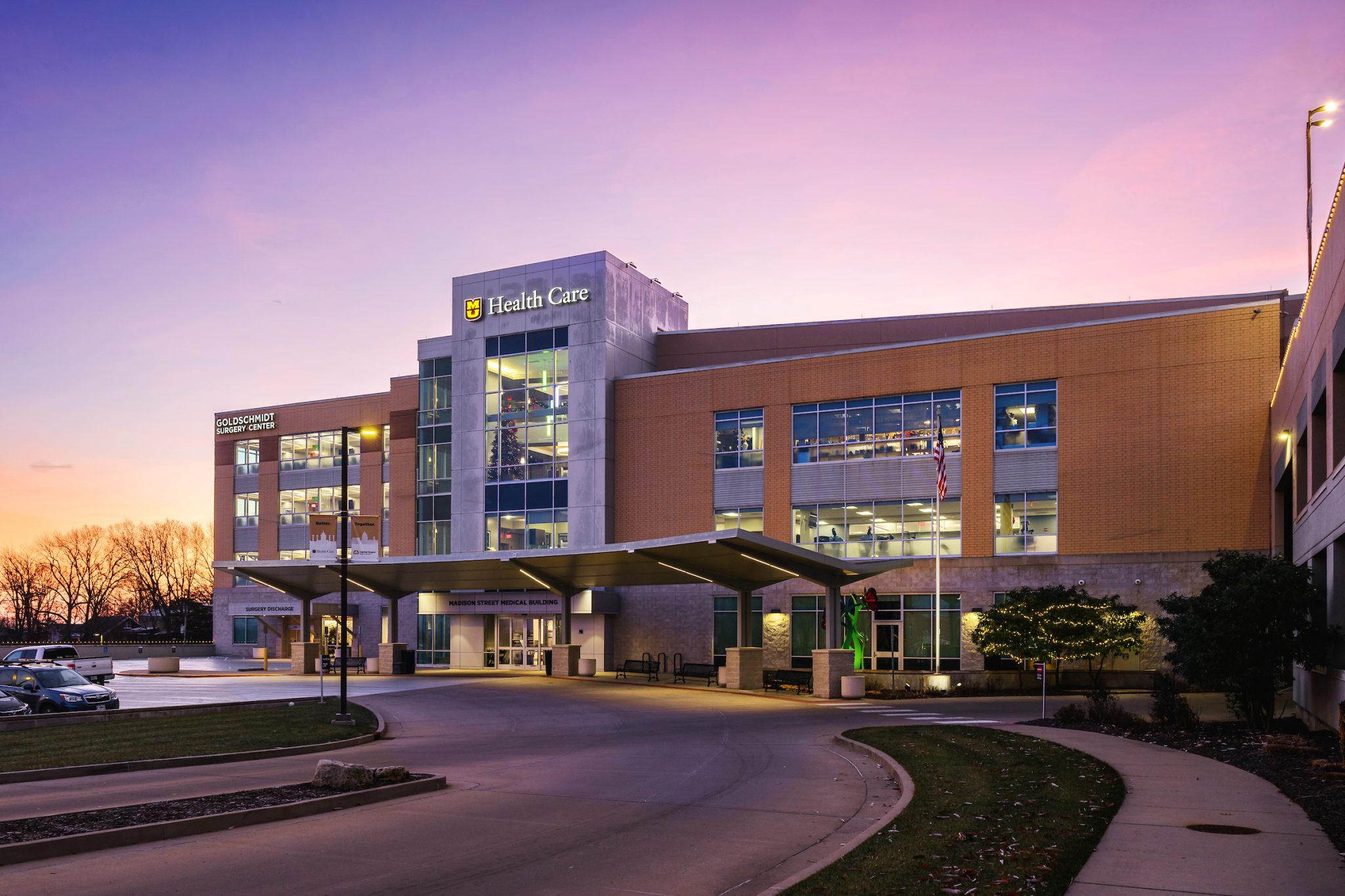 exterior morning sunrise photo of capital regional medical center.